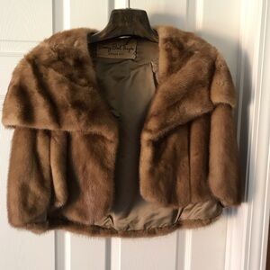 Vintage mink stole. Honey blonde color